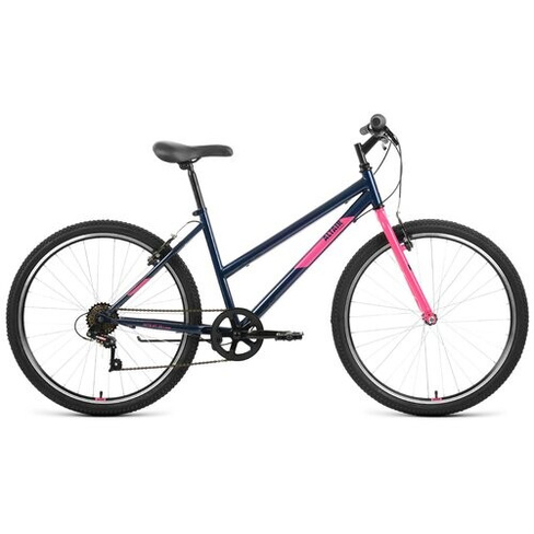 Горный (MTB) велосипед ALTAIR MTB HT 26 low (2022) темно-синий/розовый 15" (требует финальной сборки)