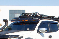 Козырек над лобовым с подсветкой Omsa (сталь) Mitsubishi L200 2006-2015