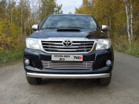 Решётка радиатора 16 мм TCC сталь Toyota Hilux 2011-2015