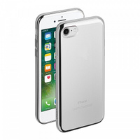 Накладка Deppa Gel Plus Case для iPhone 7/8 Plus серебряная (арт.85254)