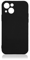 Силиконовый чехол с микрофиброй DF для iPhone 13 mini Черный