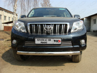 Решётка радиатора в бампер 16 мм TCC сталь Toyota LC Prado 150 2009-2013