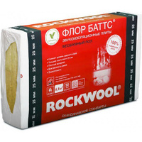 Утеплитель ROCKWOOL Флор Баттс 1000х600х25мм 4.8м2