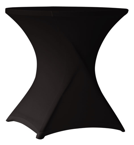 Чехол для круглого стола (столешница+основание) d80 черный