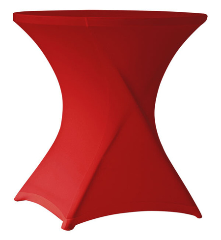 Чехол для круглого стола (столешница+основание) d80 красный