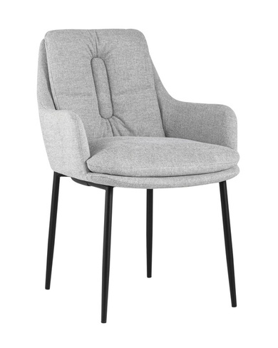 Кресло Саманта рогожка светло-серый Stool Group Саманта обивка рогожка цвет светло-серый ножки металл
