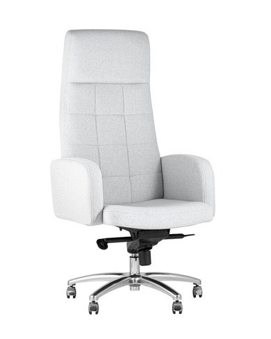 Кресло руководителя Лестер микровелюр светло-серый Компьютерное кресло Stoo