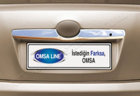 Накладка на планку над номером Omsa сталь Toyota Camry 2006-2011