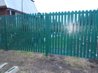 Забор из штакетника двухстороннего 2 м