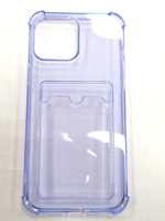Накладка силикон с отсеком для карт Neypo для IPhone 13 Pro Max Синий