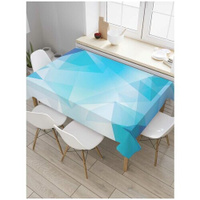 Скатерть прямоугольная JoyArty на кухонный стол "Кубический холод" из оксфорда, 180x145 см