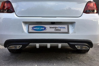 Диффузор заднего бампера Sport A1 Omsa пластик Volkswagen Jetta 2010-2018