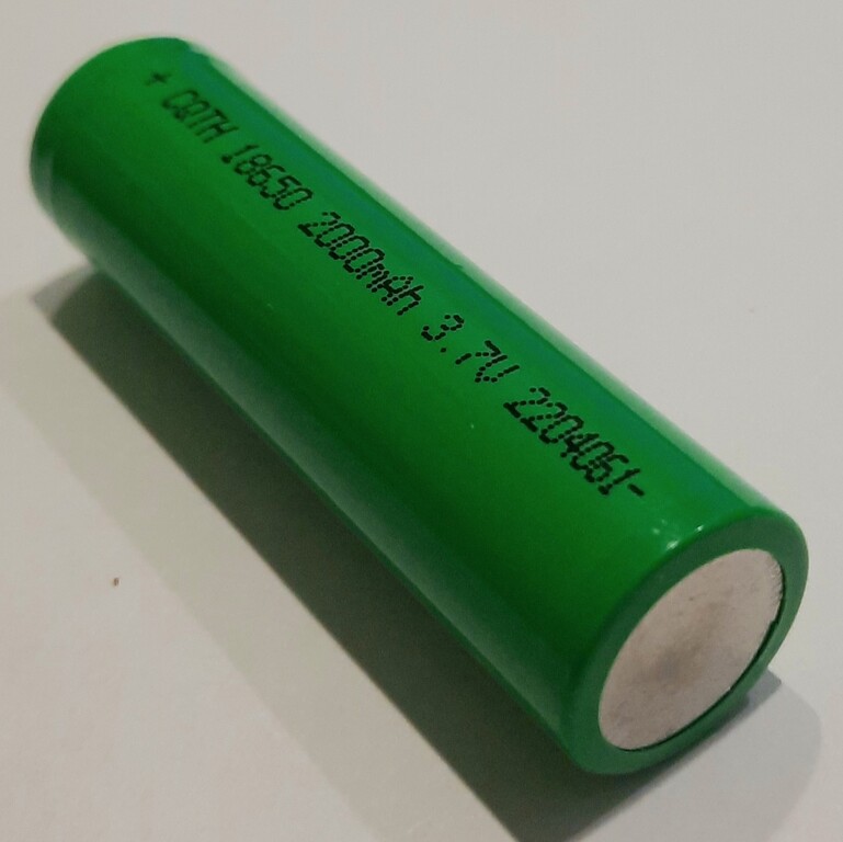 Аккумулятор 18650, Li-ion 3.7V, 2000mA для ремонта батареи шуруповерта ...