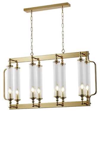 Подвесная люстра Crystal Lux TOMAS SP8 L1000 BRASS