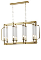 Люстра Crystal Lux TOMAS SP8 L1000 BRASS латунь, прозрачный