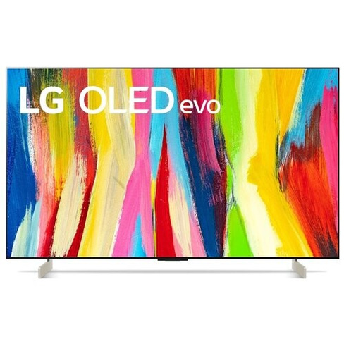 42" Телевизор LG OLED42C2RLB 2022 OLED, холодный беж