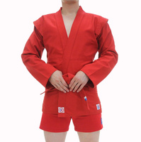Куртка для самбо КрепышЯ облегченная - красная