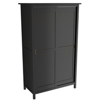 Шкаф для одежды Кантри 1200х590х1970мм черный сосна