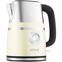 Чайник электрический KitFort КТ-670-3, 2200Вт, бежевый