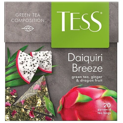 Чай зеленый Tess Daiquiri Breeze в пирамидках, 20 пак.
