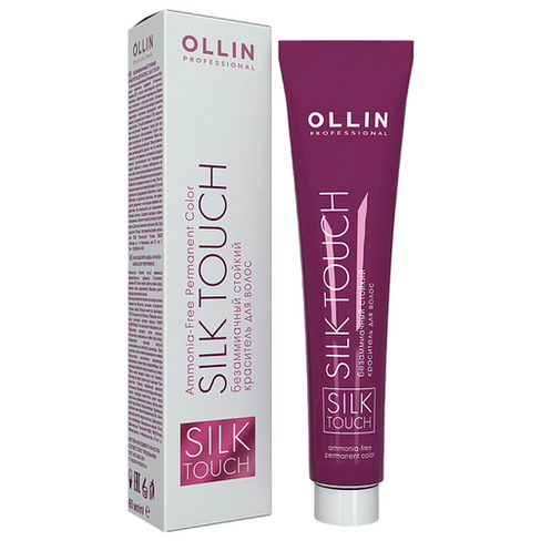 OLLIN Professional Silk Touch стойкий краситель для волос безаммиачный, 3/0 темный шатен, 60 мл
