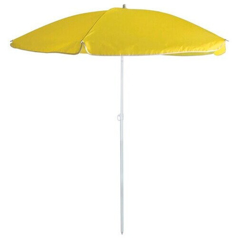 Зонт пляжный ECOS BU-67 купол 165 см, высота 190 см, желтый
