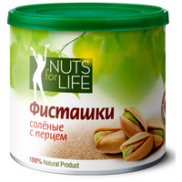 Фисташки Nuts for Life обжаренная соленая с перцем, 100 г Nuts for life