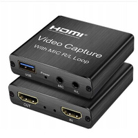 Адаптер видеозахвата HDMI - USB 3.0 1080P с входом для микрофона и выходом AUX, KS-is Ks-is