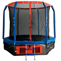 Каркасный батут DFC Jump Basket 8FT-JBSK-B 244х244х150 см, синий/красный