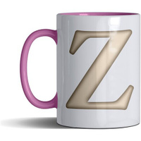 Кружка Россия с принтом, надпись, арт "Z", цвет розовый, подарочная, 330 мл Нет бренда