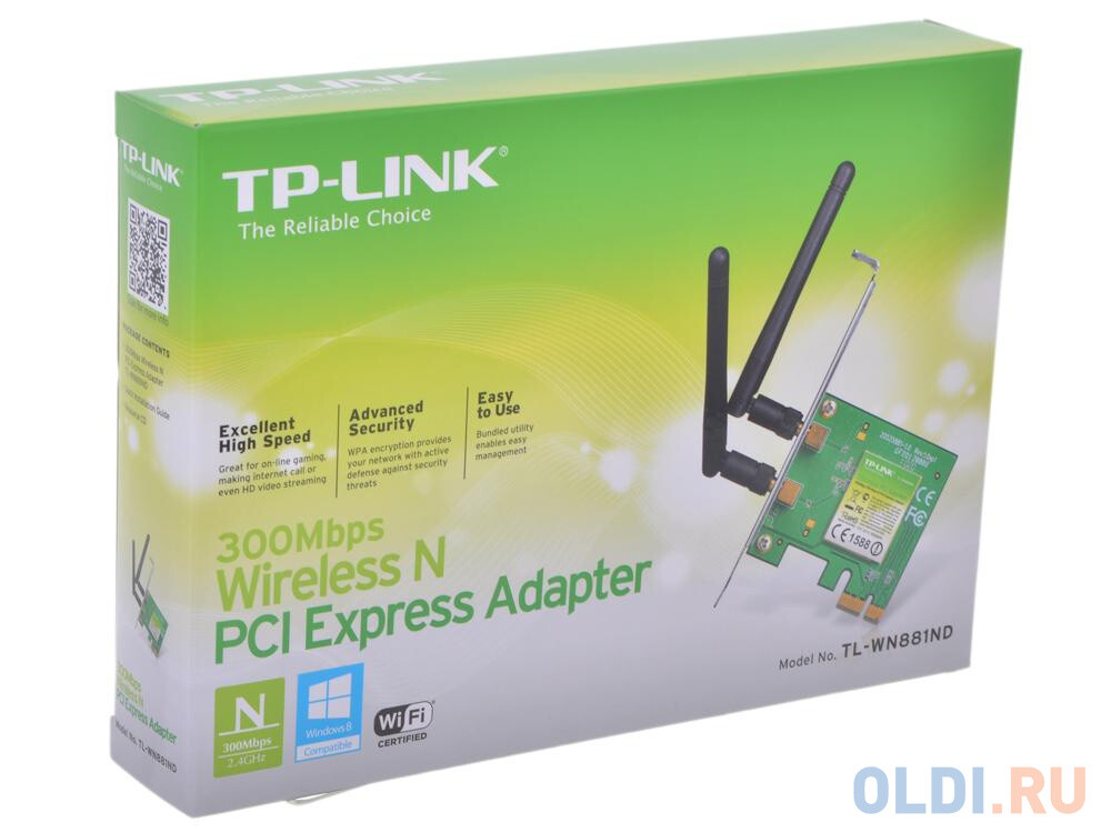 Tl wn881nd. Сетевой адаптер TP-link TL-wn881nd. Адаптер беспроводной TP-link TL-wn881nd PCI-E802.11. TP link WIFI адаптер PCI. Wi-Fi адаптер PCI-E TP-link TL-wn881nd 802.11n.