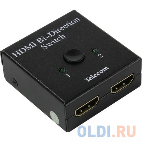 Разветвитель HDMI 2--1, переключатель HDMI 1--2, двунаправленный, Telecom