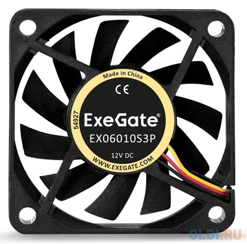 Exegate EX253944RUS Вентилятор для видеокарты Exegate <6010M12S>/, 4500 об/мин, 3pin