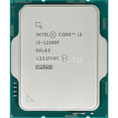 Процессор Intel Core i3 12100F, LGA 1700, OEM [cm8071504651013 srl63]