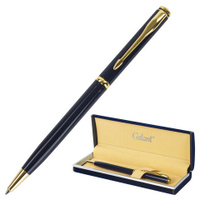 Ручка подарочная шариковая GALANT "Arrow Gold Blue", корпус темно-синий, золотистые детали, пишущий узел 0,7 мм, синяя,