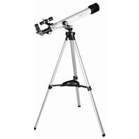 Телескоп Veber F 700/60TXII AZ в кейсе / Рефрактор / Походный телескоп / Зрительная труба / Для взрослых и детей / Подар