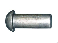 Заклепка забивная под молоток ГОСТ 10299 с полукруглой головкой сталь без покрытия, 12x40 (кг) Общестроительный