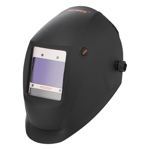 Сварочная маска с автоматическим светофильтром и подачей воздуха Tecmen ADF 815S TM16 черная с PAPR (внешняя кнопка зачи