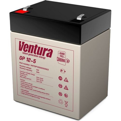 Аккумуляторная батарея для ИБП VENTURA GP 12-5 12В, 5Ач [vntgp1200050s63]