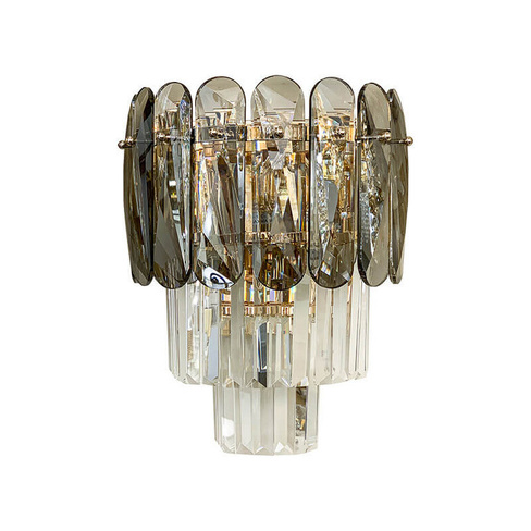 Настенный светильник LArte Luce Luxury Copolle L36623.92 с элементами из хрусталя