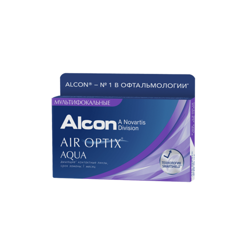 Контактные линзы Alcon Air Optix Aqua Multifocal ежемесячные, 3 линзы