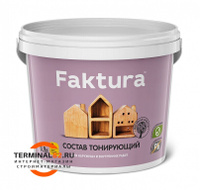 Состав FAKTURA тонирующий рябина, ведро 0,9 л