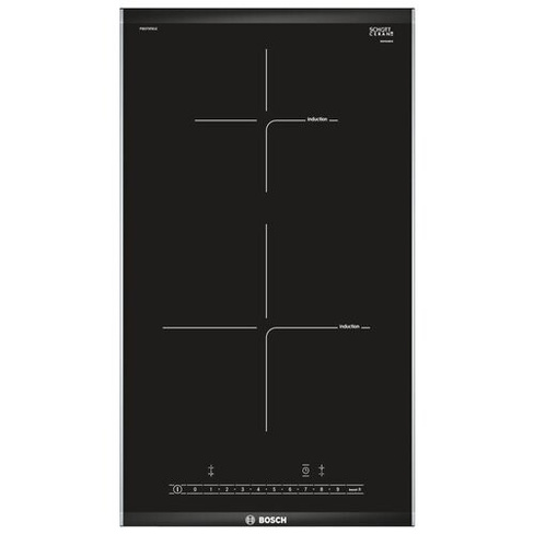 Индукционная варочная панель BOSCH PIB375FB1E, цвет панели черный.., цвет рамки серебристый