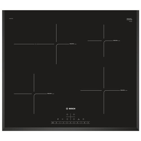 Индукционная варочная панель BOSCH PIF651FB1E, цвет панели черный, цвет рамки черный