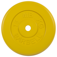 Диск MB Barbell Стандарт MB-PltC31 15 кг 15 кг 1 шт. желтый