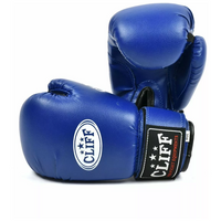 Перчатки бокс CLUB PVC 4 oz цвет: синий Cliff