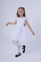 Платье нарядное для девочки Снежинка, рост 92 - 98, 104, 110, 116