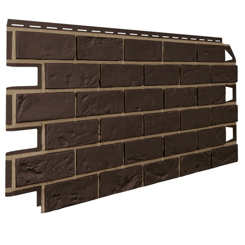 Фасадные панели VOX Vilo Brick (Кирпич), Dark-Brown-Тёмно-коричневый