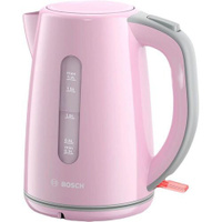 Чайник электрический Bosch TWK7500K, 2200Вт, розовый и серый
