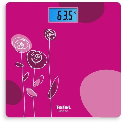 Напольные весы Tefal PP1531V0, до 160кг, цвет: розовый/рисунок [1830008084]